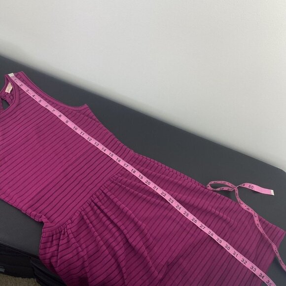 Socialite Women's Fit and Flare Barbiecore Dress Size S Pink Magenta Sheer - Picture 6 of 8